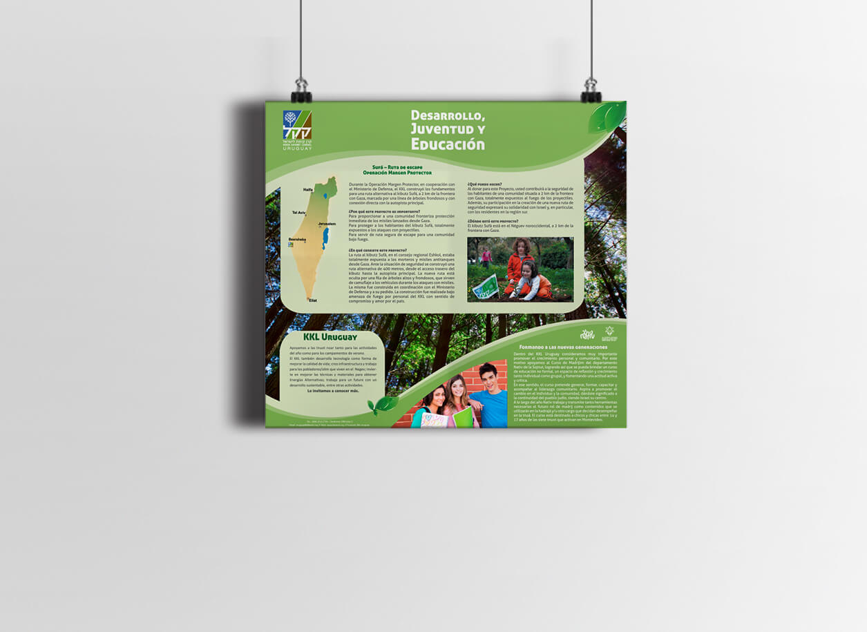 KKL JNF Uruguay graphic & web design